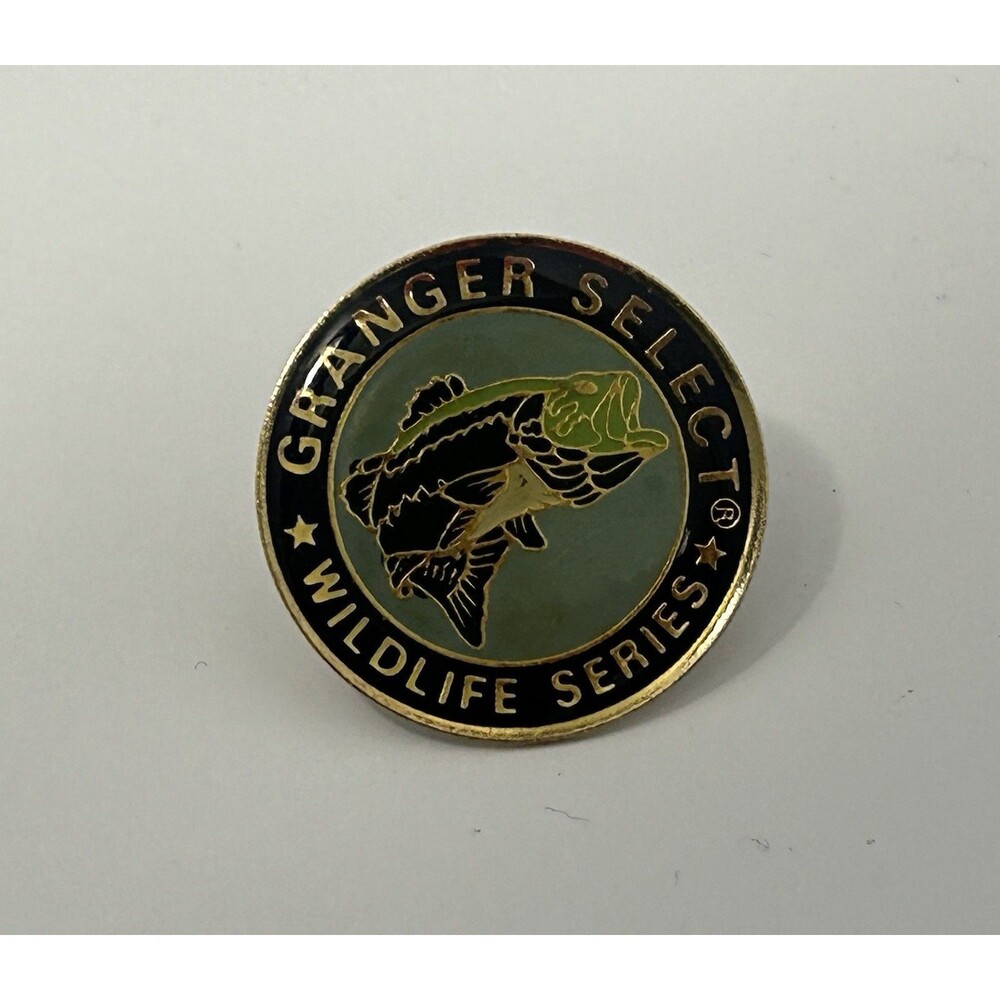 Granger Select Wildlife Series Vintage Lapel Pin - Chewing Tobacco Fish Angler